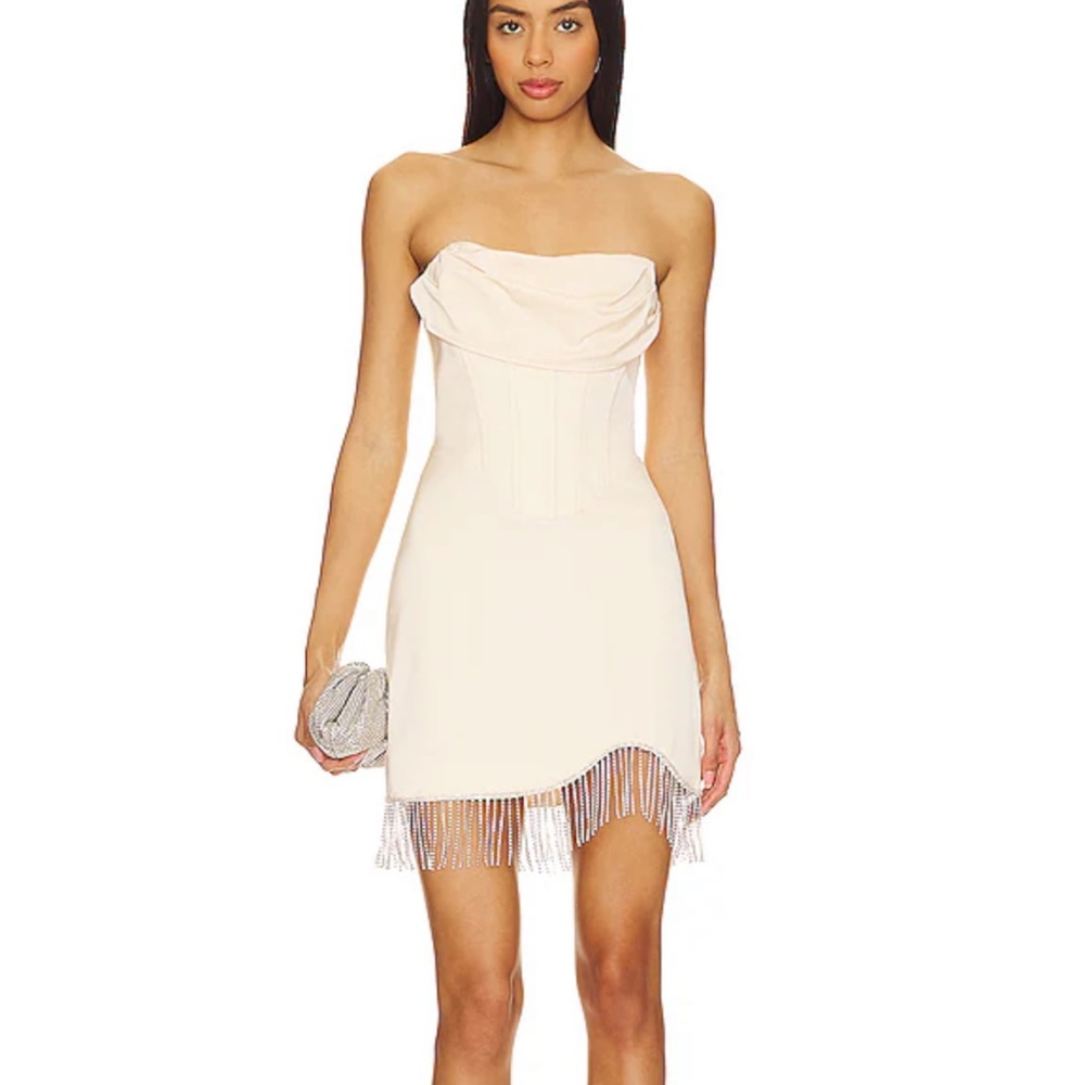 Chantria Mini Dress in Ivory NBD WITH TAGS